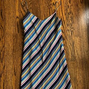 Ralph Lauren Multi-Color Striped Slip Dress Size 0